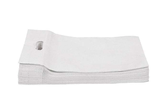 Non Woven  D Cut Shipping & Carry Bags , Size 14''X18'' , Colour - White , 1 kg. ( 80 GSM ) - FREE DELIEVERY