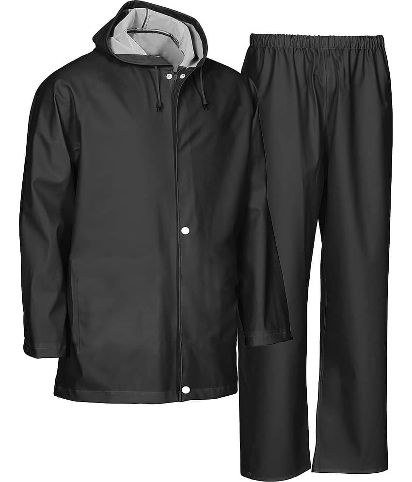 La' exclusivite Black Polyester Men's Rain Suit Set ( Pack of 1 )