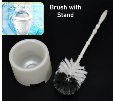 Toilet Cleaning Brush with Potted Holder