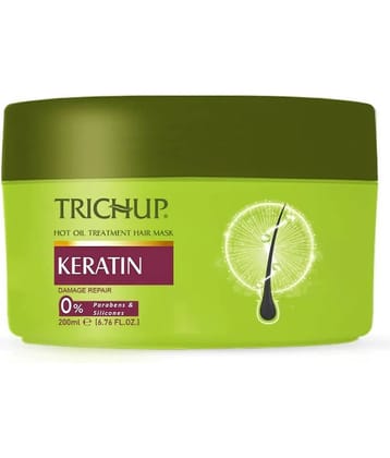 Trichup Keratin Hot Oil Treatment Hair Mask 200ml | Deep Repair & Smoothening Mask for Dry, Damaged, Frizzy Hair