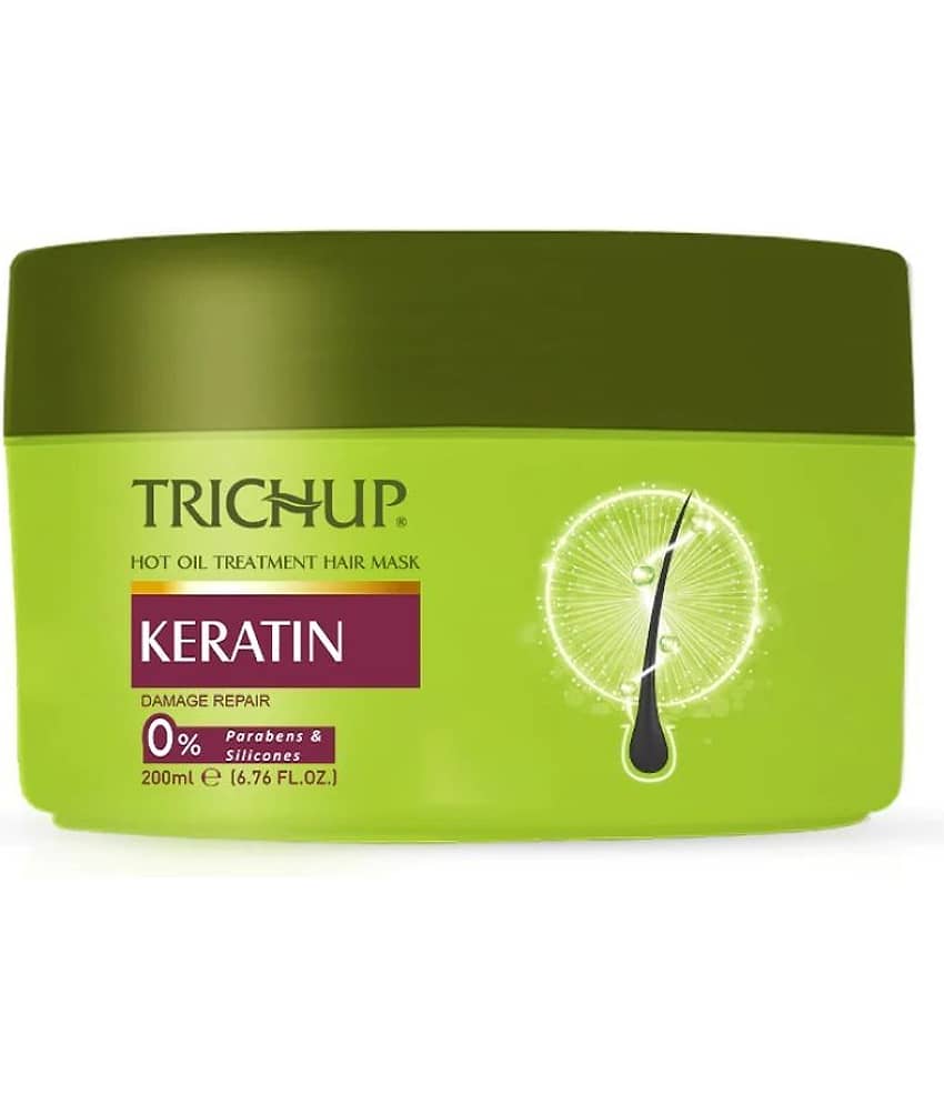Trichup Keratin Hot Oil Treatment Hair Mask 200ml | Deep Repair & Smoothening Mask for Dry, Damaged, Frizzy Hair