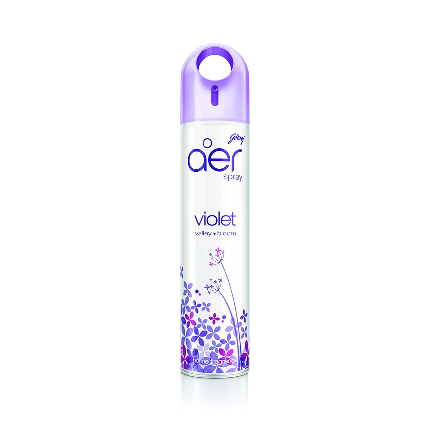 Godrej Aer Spray, Air Freshener For Home & Office - Violet Valley Bloom, Long-Lasting Fragrance, 240 Ml, Lavender