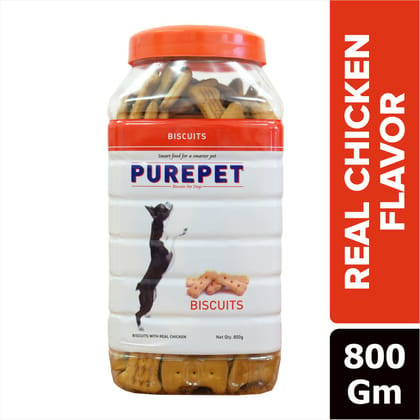 Purepet Biscuit , Chicken flavour , Dog Treats 800gm