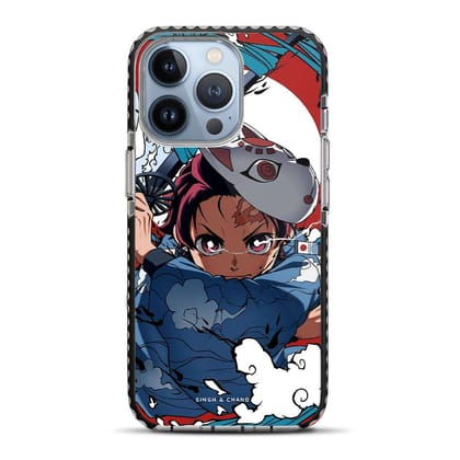 Tanjiro Water Breathing 1.0 Demon Slayer Anime iPhone 13 Pro Stride Phone Case-Stride