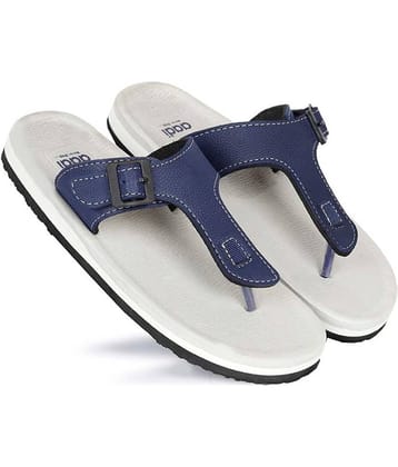 Aadi - White Men's Leather Slipper