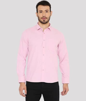 Maharaja - Pink Polyester Slim Fit Men's Casual Shirt ( Pack of 1 )