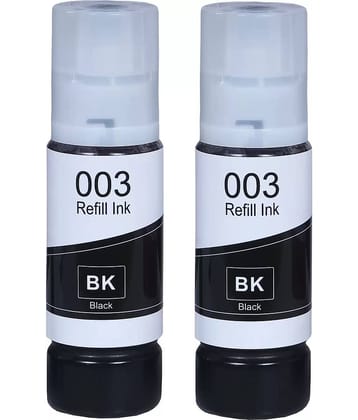 TEQUO 003 Ink Black Pack of 2 Cartridge for Ink Printers Models: L3110, L3100, L3101, L3115, L3116, L3150, L3151, L3152, L3156