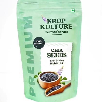 Krop Kulture Chia Seeds 100% Clean Seeds For Weight Loss (200gm)