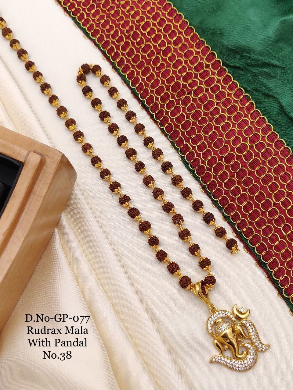 Cynical Gold Plated Rudraksha Mala