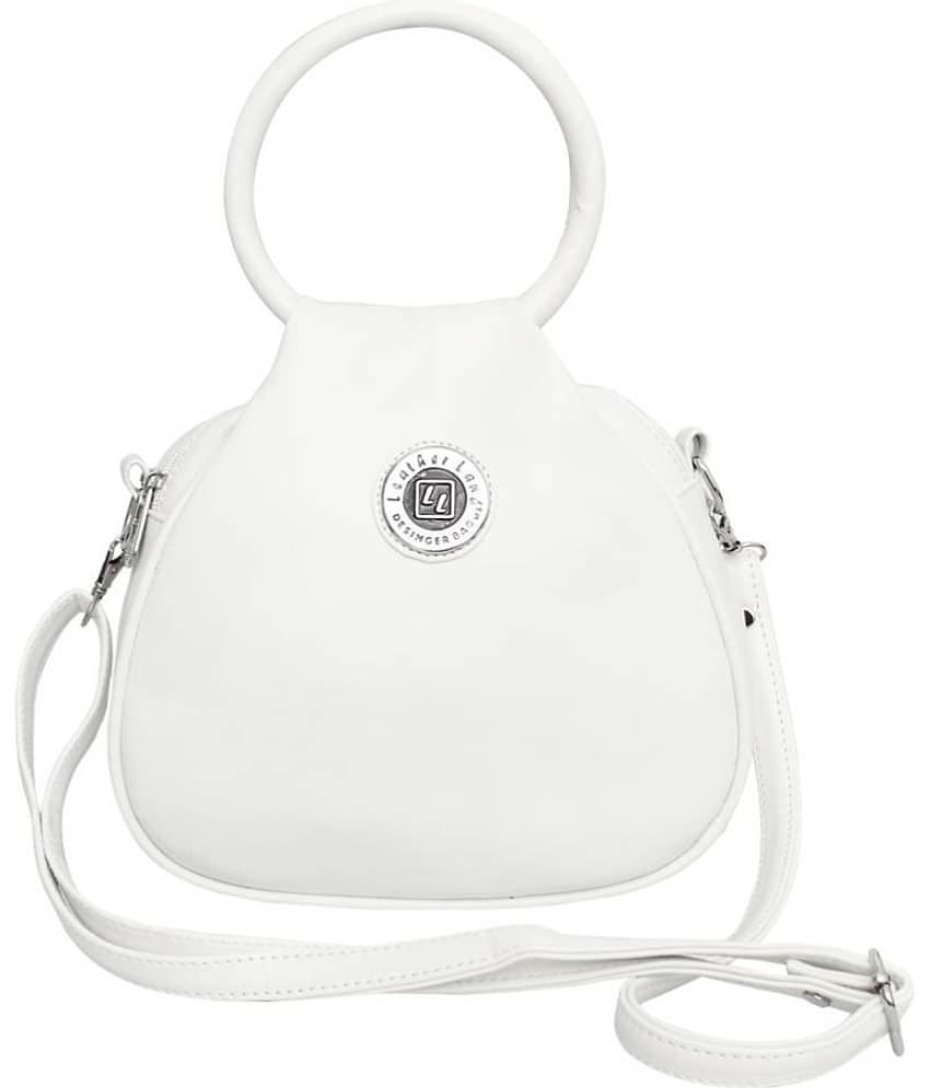 Leather Land Sling Bag Faux Leather Set of 1 ( Black )