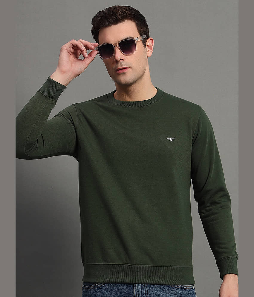 XYRIS Cotton Blend Round Neck Men's Sweatshirt - Wine ( Pack of 1 )