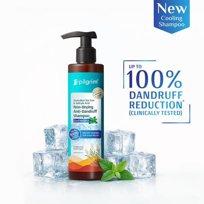 Pilgrim Australian Tea Tree Non-Drying Anti-Dandruff Shampoo Cool Menthol - 200ml