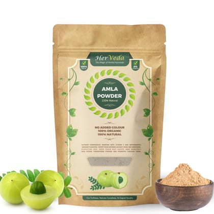 HerVeda Natural Amla Fruit Powder | pack of 2