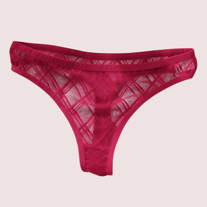 Ladies Low Waist Mesh Hollow Lace Panties