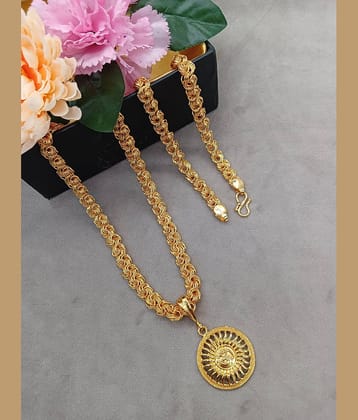 KRIMO gold palted chain pendent -100170