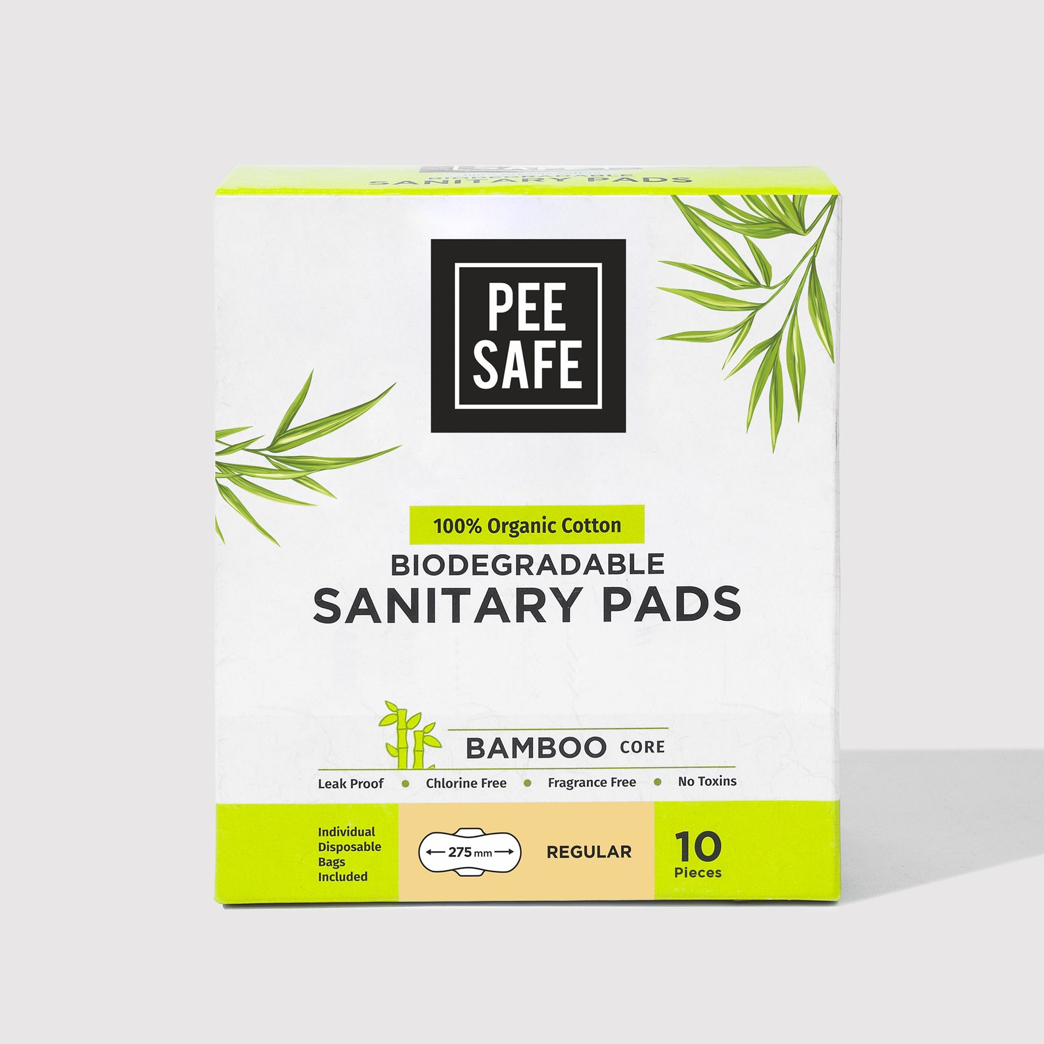 Biodegradable Sanitary Pads - Regular (Pack of 10) Biodegradable Sanitary Pads - Regular (Pack of 10) - Default Title