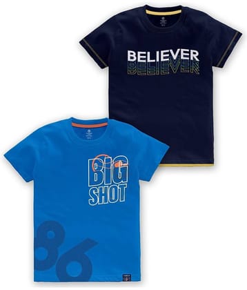 CODEZ Pack of 1 Boys Cotton Blend T-Shirt ( Multi Color )