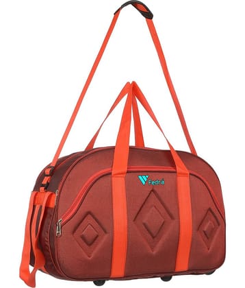 FEDRA - 40 Ltrs Red Polyester Duffle Bag