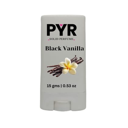 PYR Black Vanilla Solid Perfume 15g | Warm & Sweet Fragrance | Long-Lasting PYR Black Vanilla Solid Perfume 15g | Warm & Sweet Fragrance | Long-Lasting