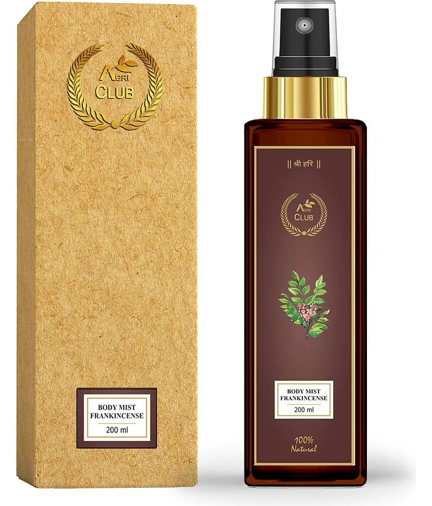 AGRI CLUB - Frankincense Body Mist For Men,Women 200 ml ( Pack of 1 )