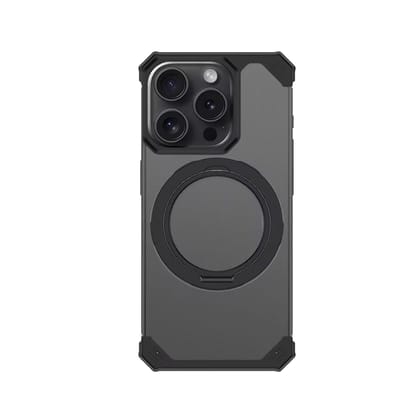 Joker -  Premium Magnetic Frameless Metal iPhone Case-iPhone 16 Pro / Black Titanium