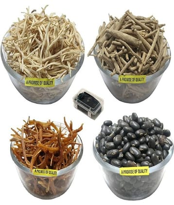 MYGODGIFT shilajeet 10 gm, (Shatavar,Safed Musli,Ashwagandha,Kaunch Beej)50gm Ec 200 gm Pack of 5