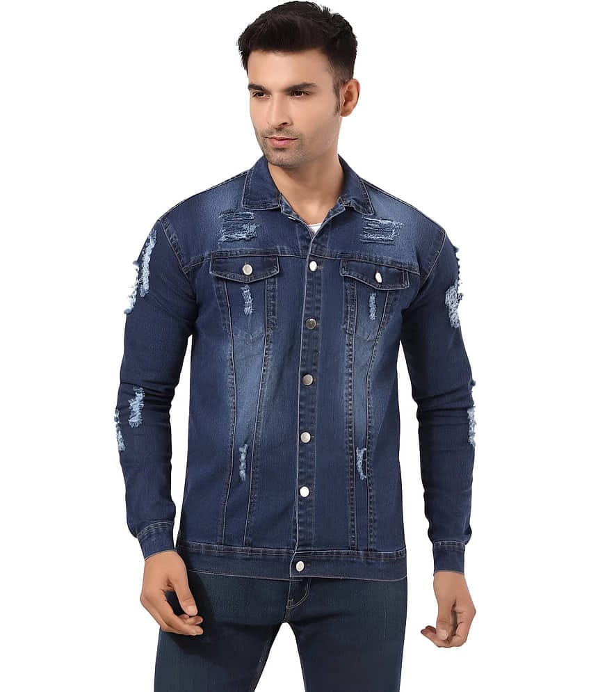 ARBIA FUNKI Denim Men's Denim Jacket - Blue ( Pack of 1 )