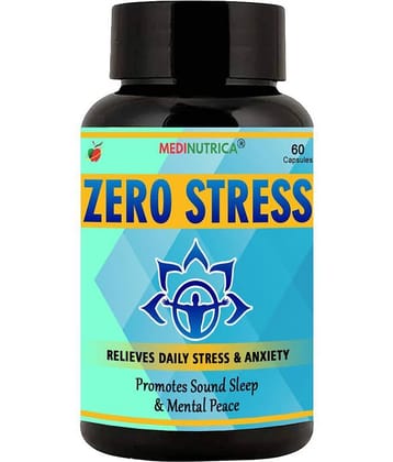 Medinutrica Zero Stress Relieves Stress & Anxiety Capsule 60 No.S Pack of 1