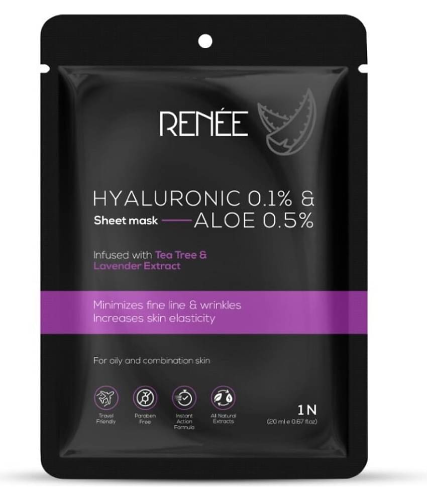RENEE Hyaluronic Acid & Aloe Sheet Mask, 20ml