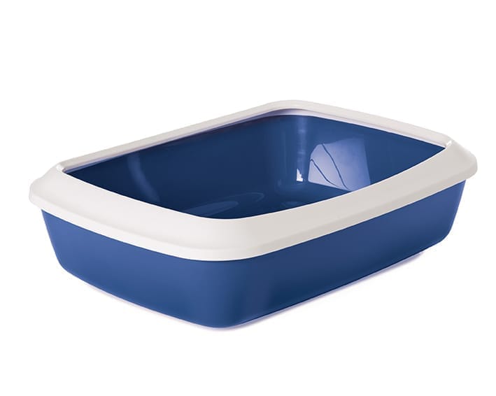 Iriz Cat Litter Tray+Rim Nordic Blue 17inch