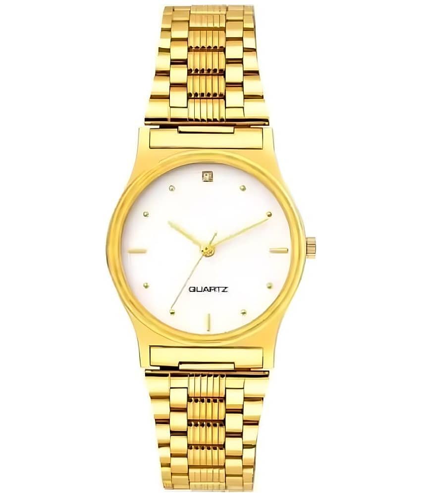 Viser Gold Metal Analog Men's Watch