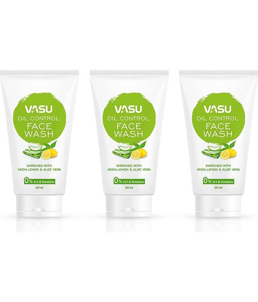 Vasu - Excess Oil Removal Face Wash For Normal Skin ( Pack of 3 )