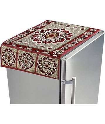 E-Retailer - Multicolor Polyester Fridge  Top Cover (Pack of 1)