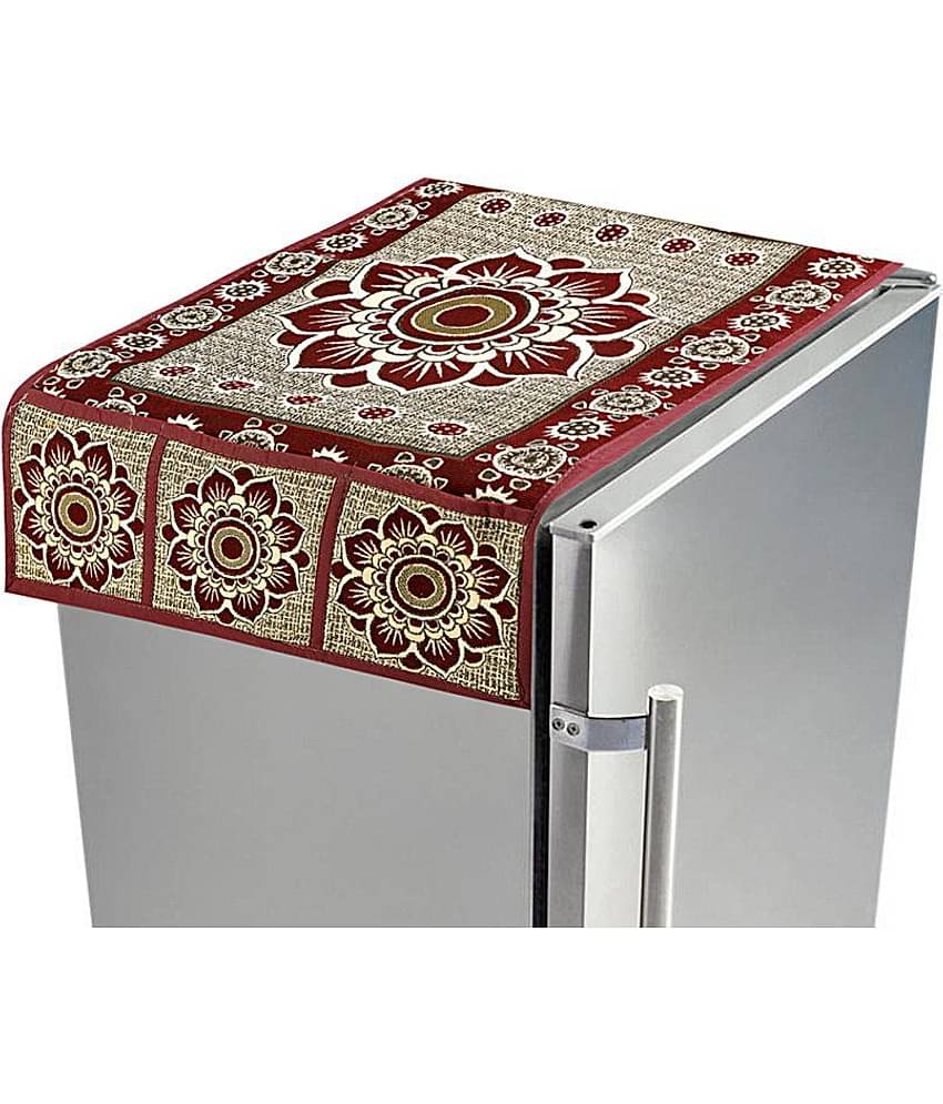 E-Retailer - Multicolor Polyester Fridge  Top Cover (Pack of 1)