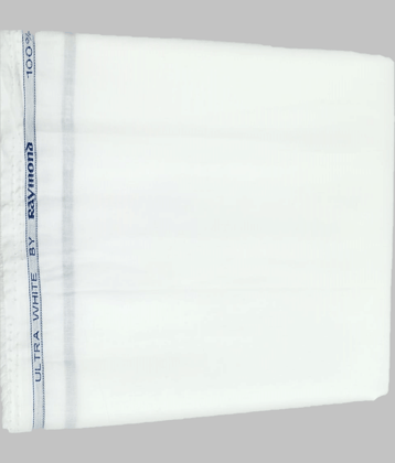 Raymond White Cotton Men's Unstitched Shirt Piece ( Pack of 1 )