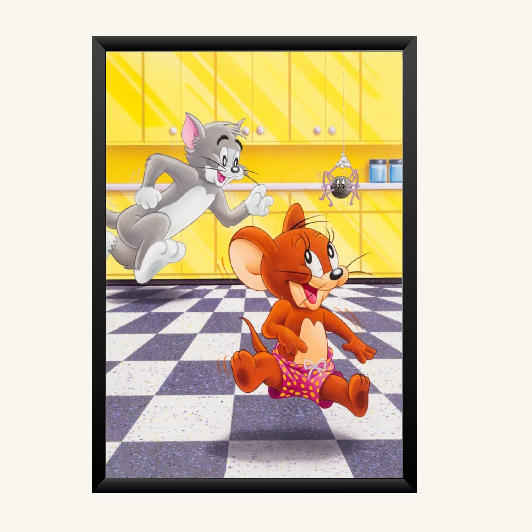 NOKKES Tom And Jerry Photo Frame Wall Poster 8X12 In Printed Poster Photo Paper 300Gsm Photo Frame For Wall Decoration _37