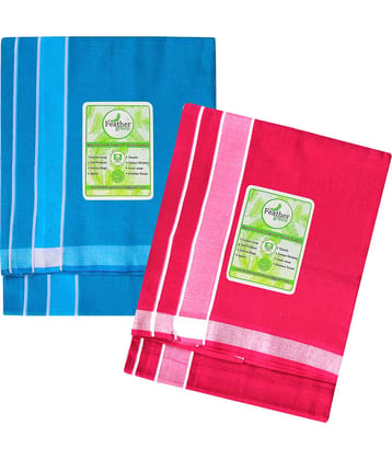 Feather Green Multi Dhoti
