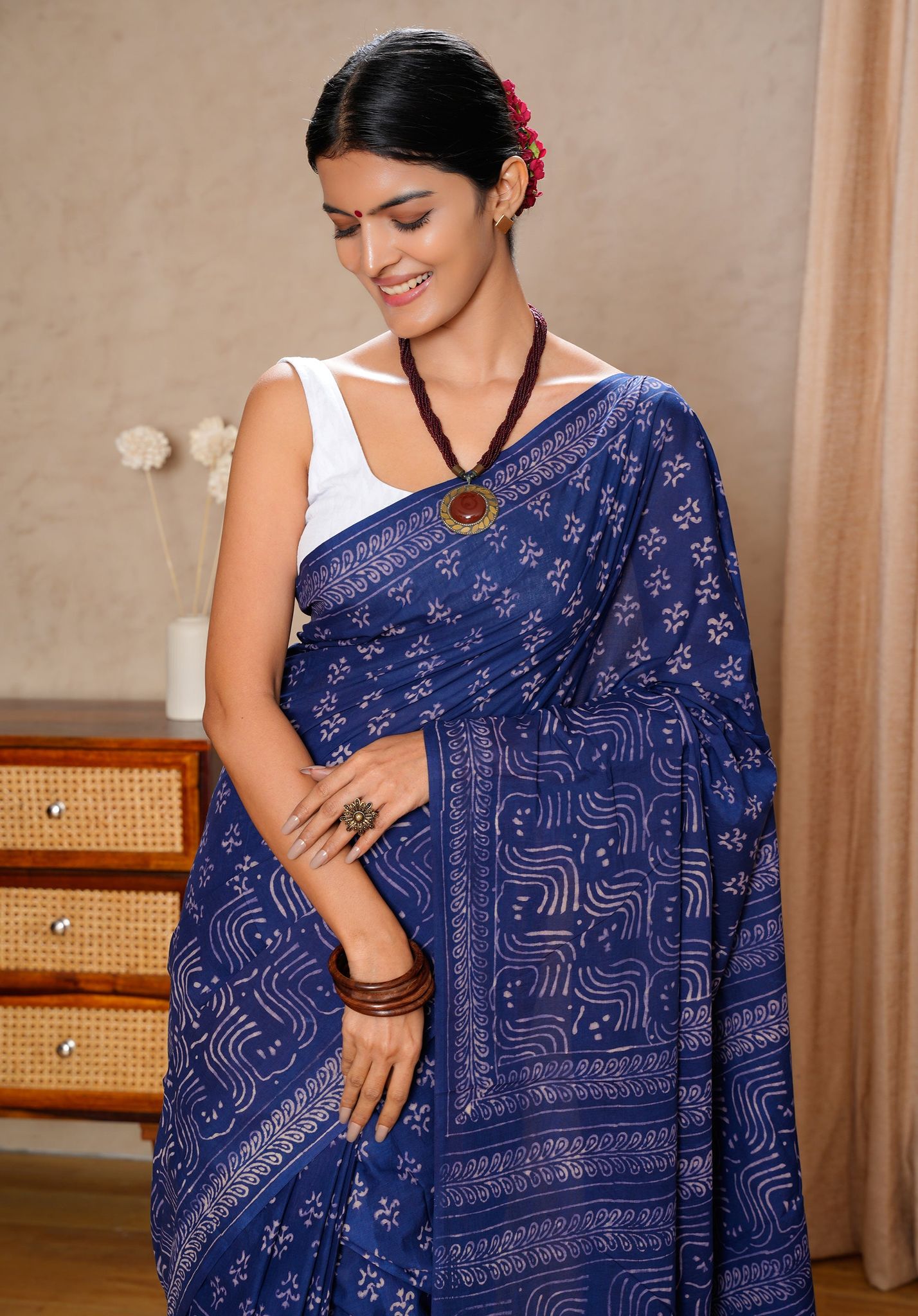 Jaipur Hand Block Print Saree