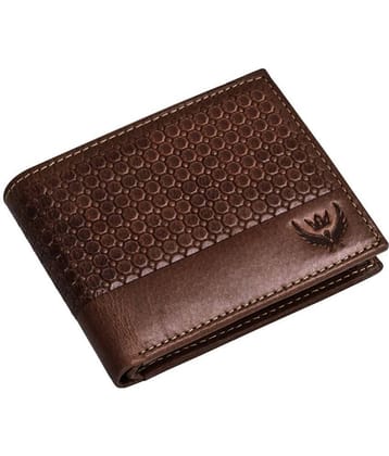 Lorenz Brown 100% Leather Men's RFID Wallet ( Pack of 1 )