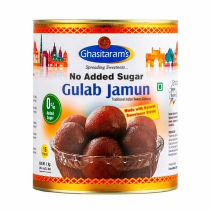 Ghasitarams Sugar Free Gulab Jamun Tin, 1 Kg