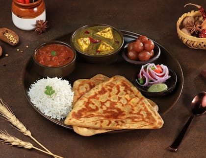 Palak Paneer Thali Meal