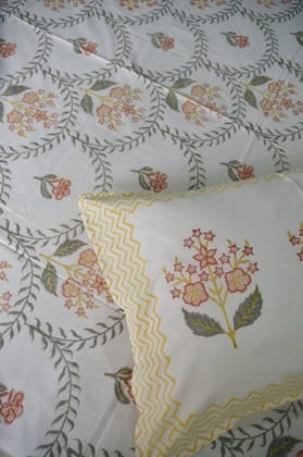 Basant Jaal Bedsheet - Luxurious Comfort Super King (108 x 108) inches bedsheet