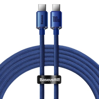 Baseus Crystal Shine cable USB-C to USB-C-CAJY000605-2m / Blue