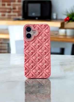 Baby Pink Blossom 3D Case for iPhone 16