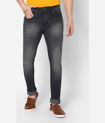 HJ HASASI - Grey Cotton Blend Slim Fit Men's Jeans ( Pack of 1 )