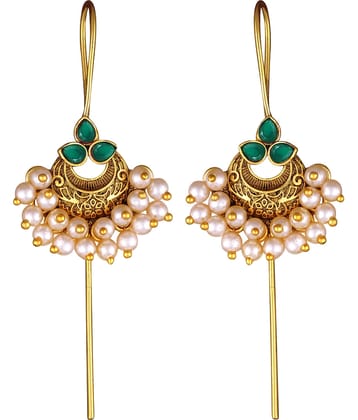 Vighnaharta Green EarCuff Earrings ( Pack of 1 )