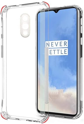 PLUGTECH TPU Ultra Hybrid Clear Camera Protection Back Cover Case for Oneplus 7