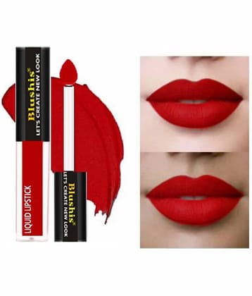 BLUSHIS Blood Red Smudge Proof Matte Lipstick