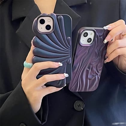 New Dark Purple Textured iPhone Silicone Case-iPhone 15 Pro Max / Right Design