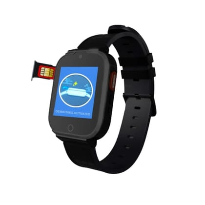 Spiky Cyclops 4G Kids Smart Watch Black